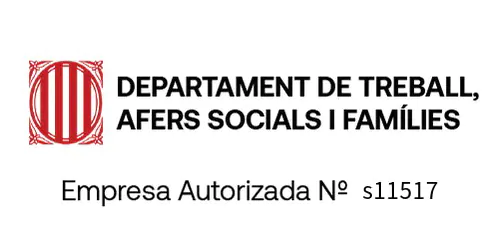 Sello: Empresa autorizada Generalitat de Catalunya